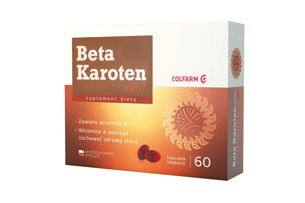Beta Karoten Plus, suplement diety, 60 kapsułek
