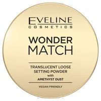 Eveline Cosmetics Wonder Match puder utrwalający z ametystowym pyłkiem, 6 g