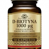 Solgar D-biotyna 1000 mcg, suplement diety, 50 kapsułek