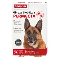 Beaphar Permecta Dog L obroża biobójcza dla dużych psów, 70 cm