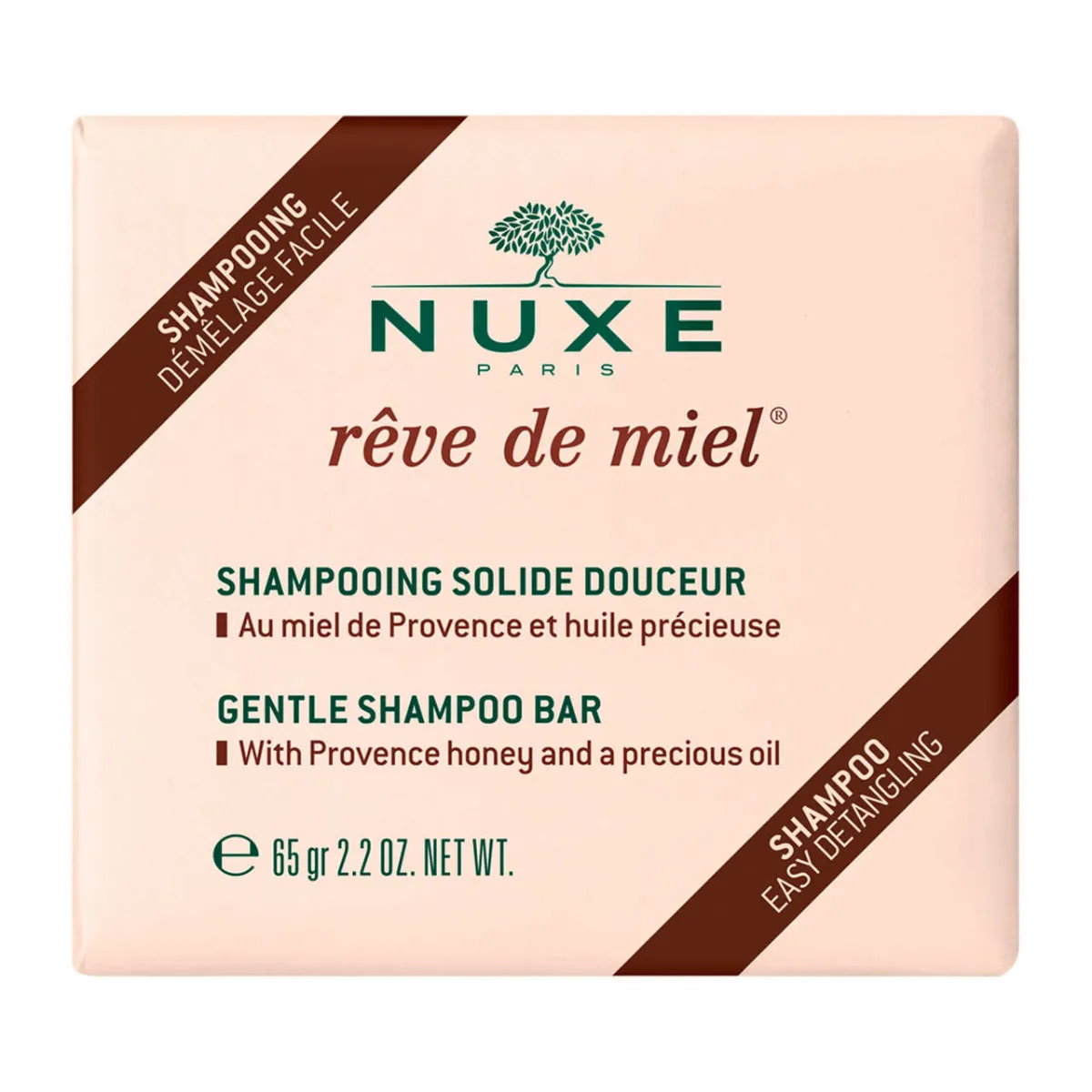 Nuxe Rêve de Miel®, delikatny szampon w kostce, 65 g