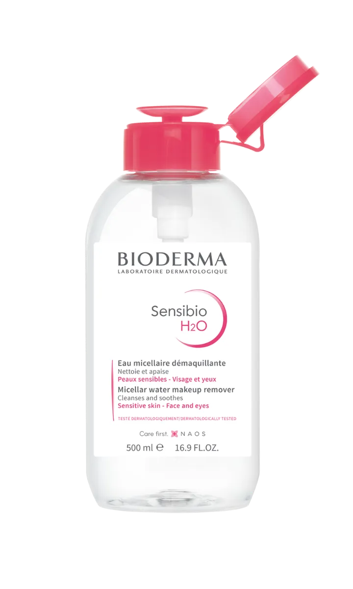 Bioderma Sensibio H2O, płyn micelarny, butelka z pompką, 500 ml                        