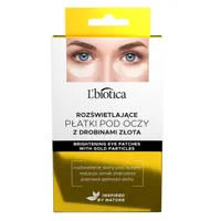 L'Biotica Rozświetlające Płatki pod oczy z drobinkami złota, 3 x 2 szt
