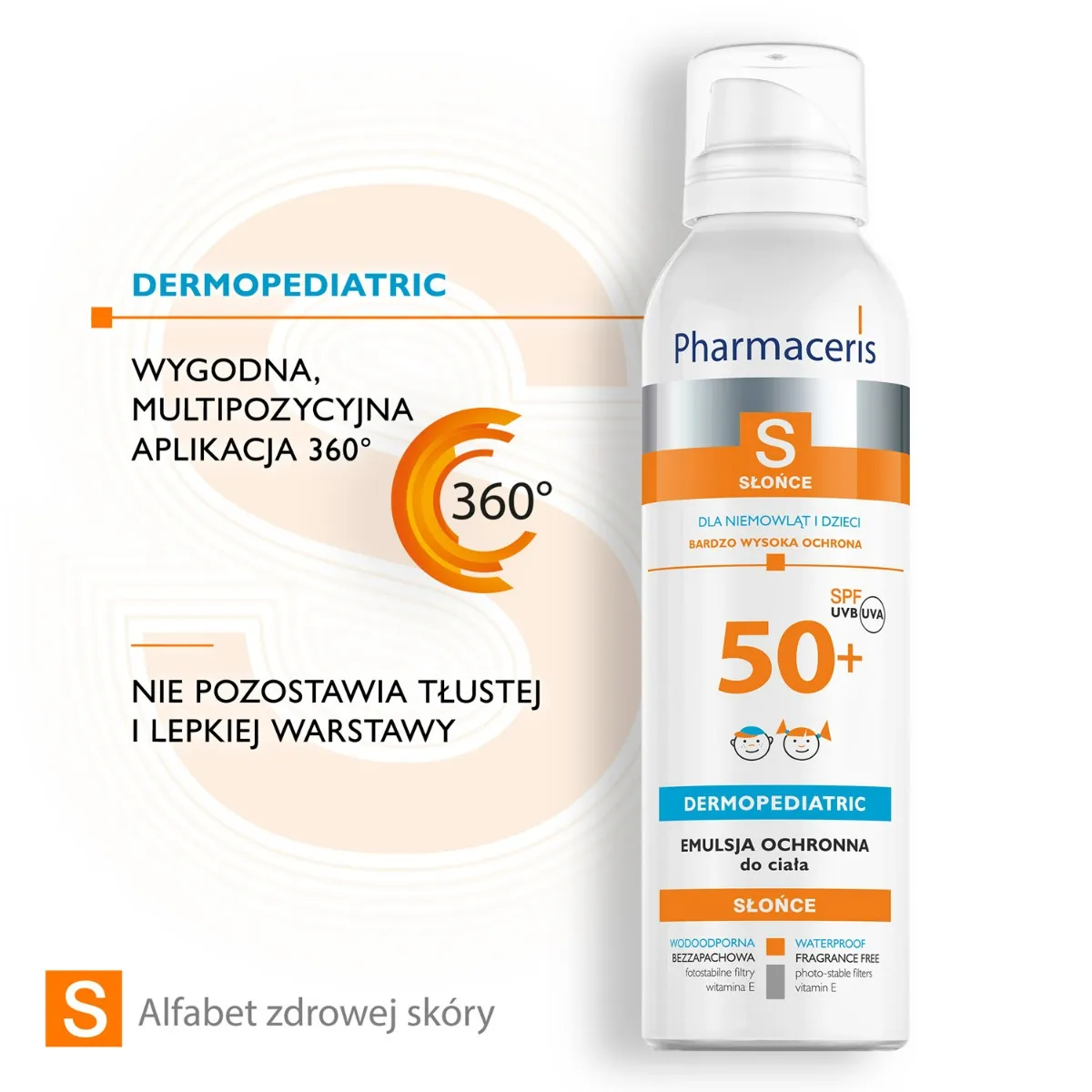 Pharmaceris S, emulsja ochronna dla niemowląt i dzieci, SPF50+, 150 ml 