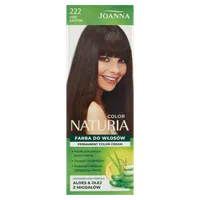 Joanna Naturia Color Farba do włosów nr 222 Dziki Kasztan, utleniacz 60 g + farba 40 g