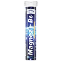 Magnez +B6 VITTER BLUE, suplement diety, tabletki musujące, 20 tabletek
