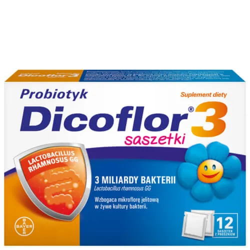 Dicoflor 3, suplement diety, 12 saszetek 