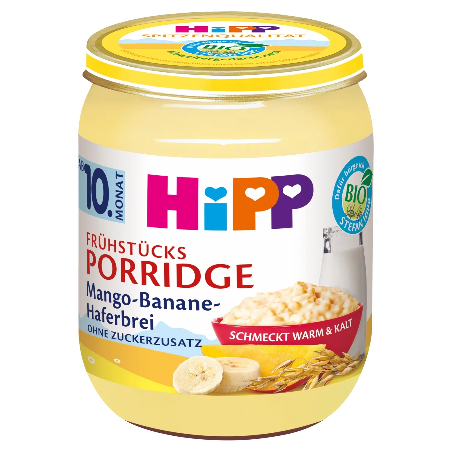 HiPP BIO Owsianka na mleku z mango i bananami od 10. miesiąca, 160 g