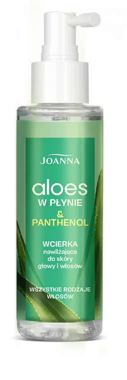 Joanna Hair Aloes & Panthenol, wcierka nawilżająca do skóry głowy i włosów,100ml