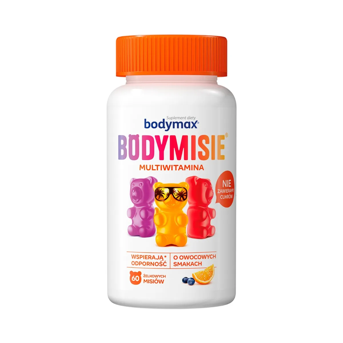 Bodymax Bodymisie, suplement diety, żelki dla dzieci od 3 lat i dorosłych, smak owocowy, 60 sztuk