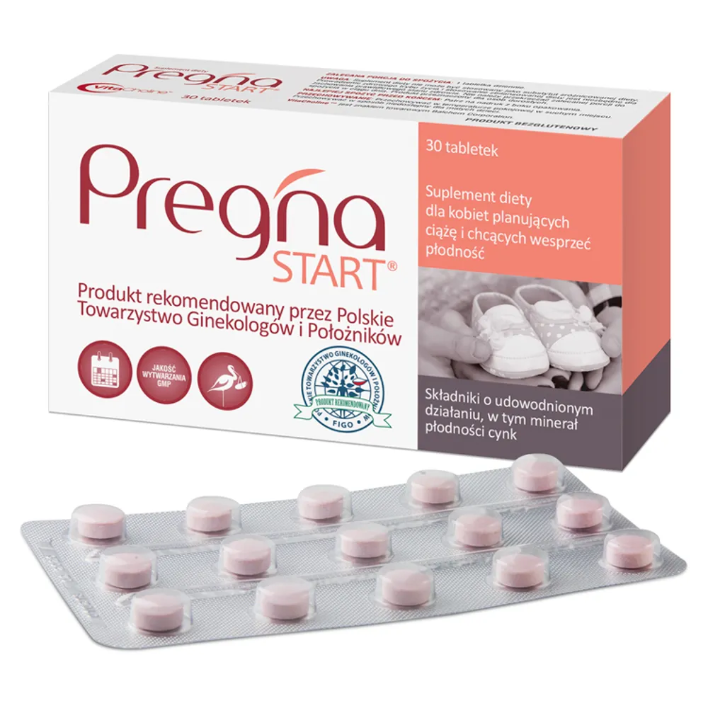 Pregna Start, suplement diety, 30 tabletek 