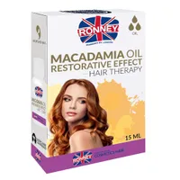 RONNEY Macadamia Oil Restorative Effect Hair Therapy Olejek do włosów wzmacniający, 15 ml