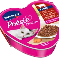 Vitakraft Poésie Création karma wołowina z marchewką w sosie dla kota, 85 g