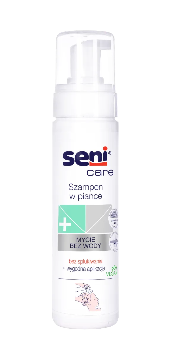 Seni Care, szampon w piance bez spłukiwania, 200 ml