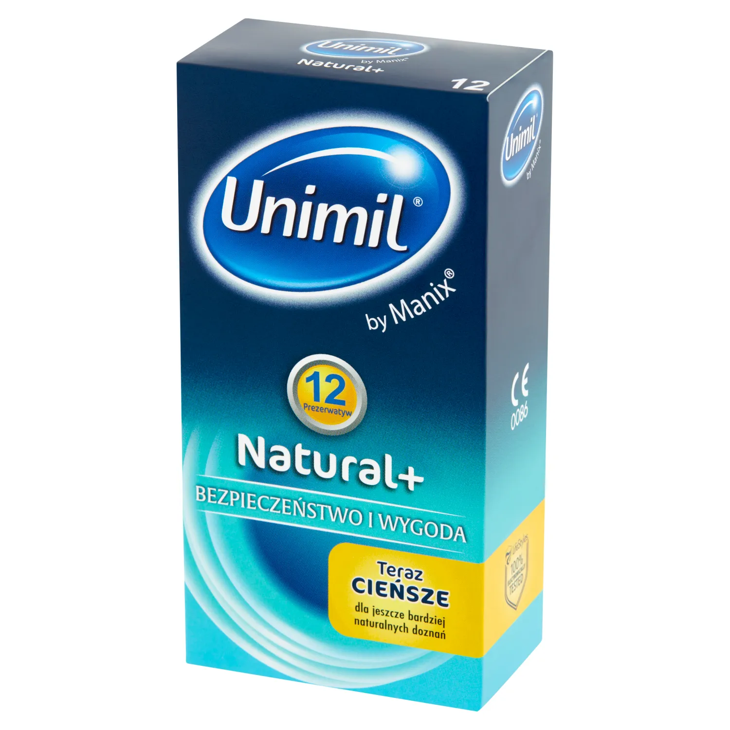 Unimil Natural, prezerwatywy, 12 sztuk