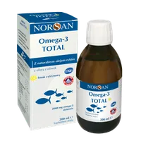 Norsan Omega-3 Total płynny olej rybny z witaminą D o smaku cytrynowym, 200 ml
