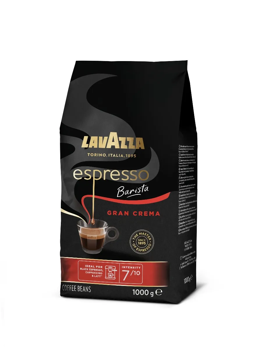 Lavazza Caffe Espresso Barista Gran Crema Kawa ziarnista palona, 1 kg