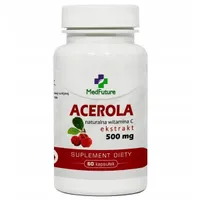 Acerola, ekstrakt, 500 mg, suplement diety, 60 kapsułek