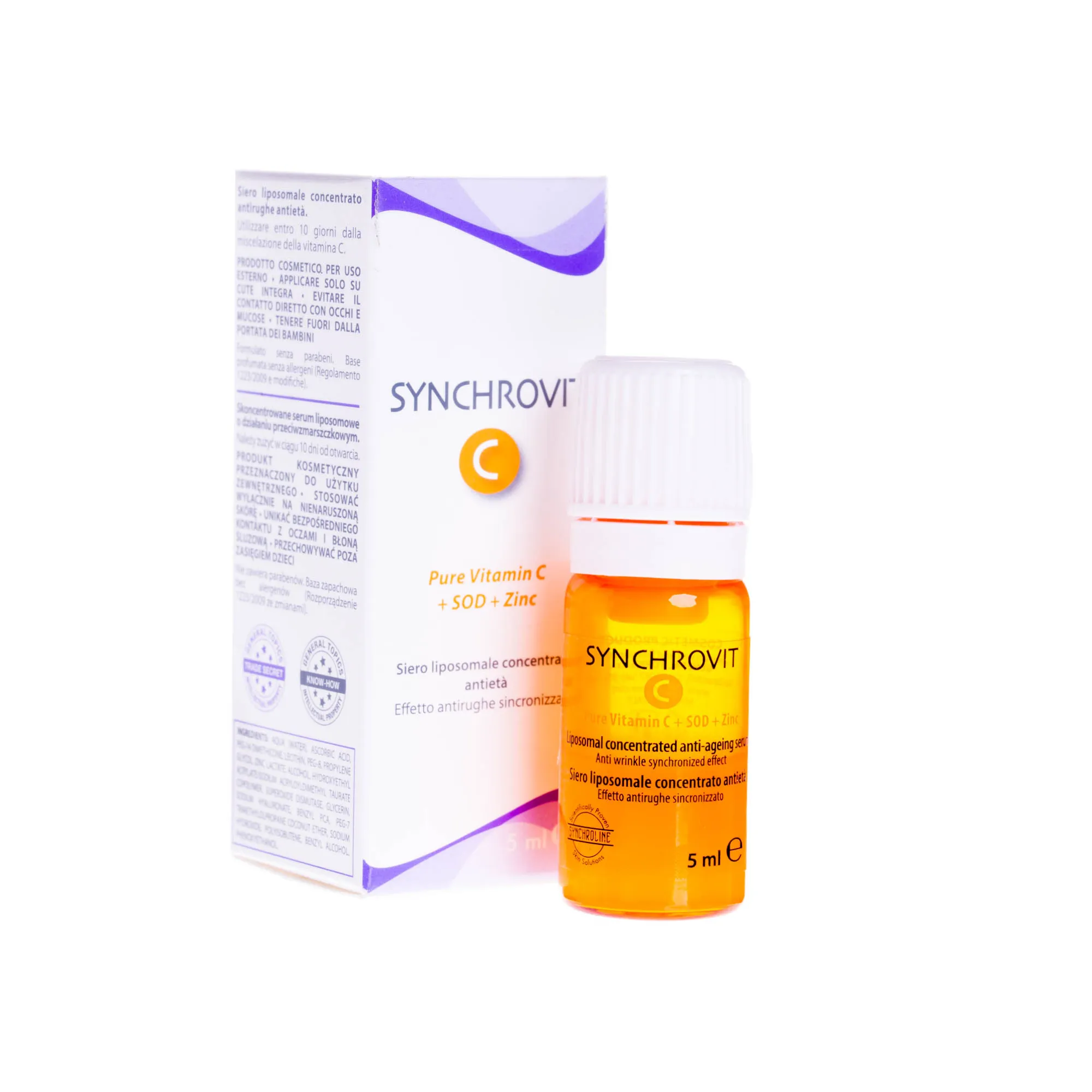 Synchrovit C - czysta witamina C + SOD + Cynk, 5 ml 