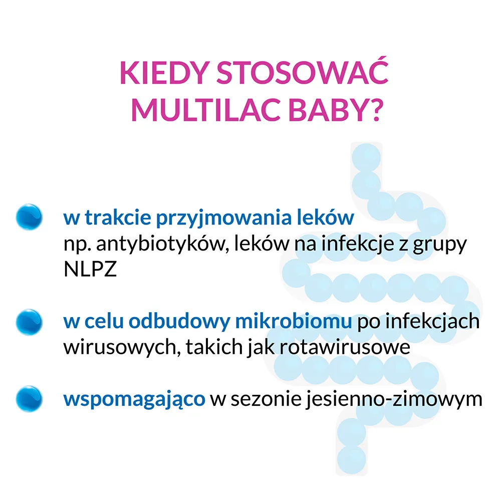 Multilac Baby Synbiotik, krople doustne, 5 ml 
