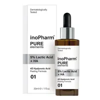 inoPharm Pure Elements peeling do twarzy z 5% kwasem mlekowym i kwasem hialuronowym, 30 ml