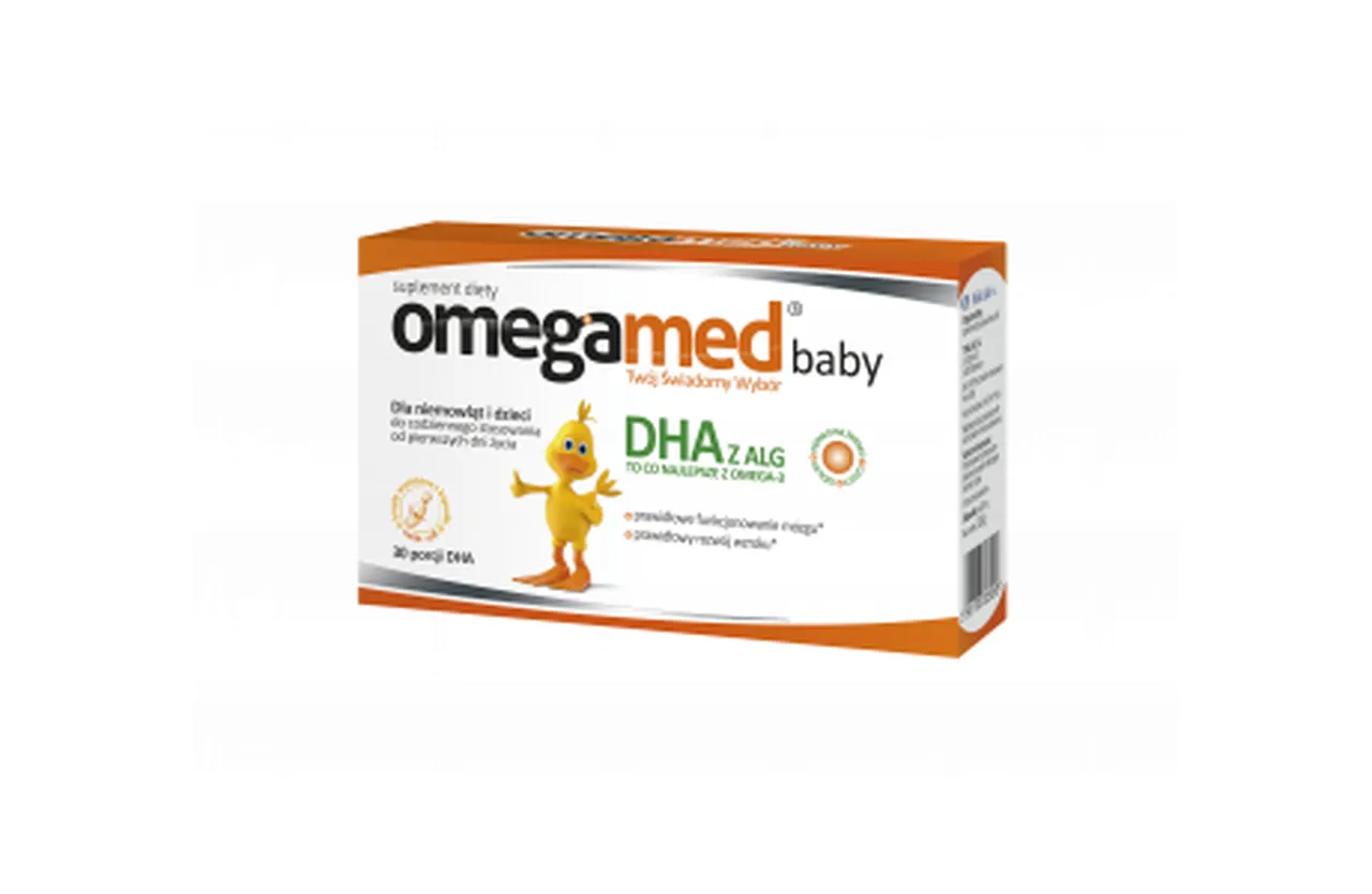 Omegamed Baby, suplement diety, 30 kapsułek twist off
