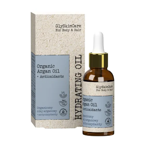 GlySkinCare For Hair Nawilżenie organiczny olej arganowy + antyoksydanty, 30 ml 