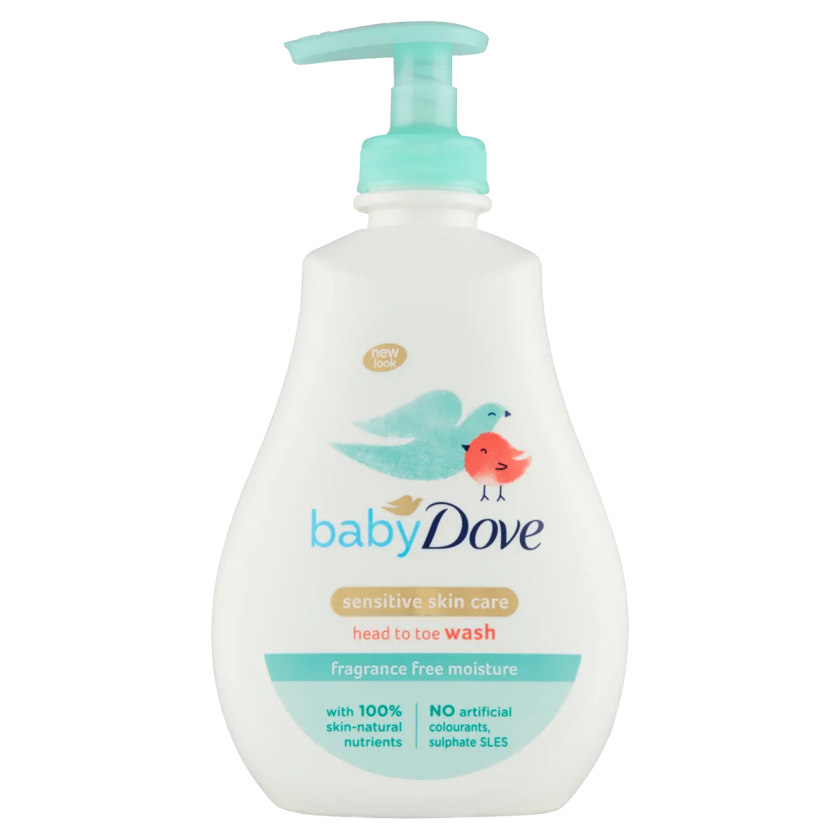 Dove Baby Sensitive Moisture Emulsja do mycia ciała i włosów, 400 ml