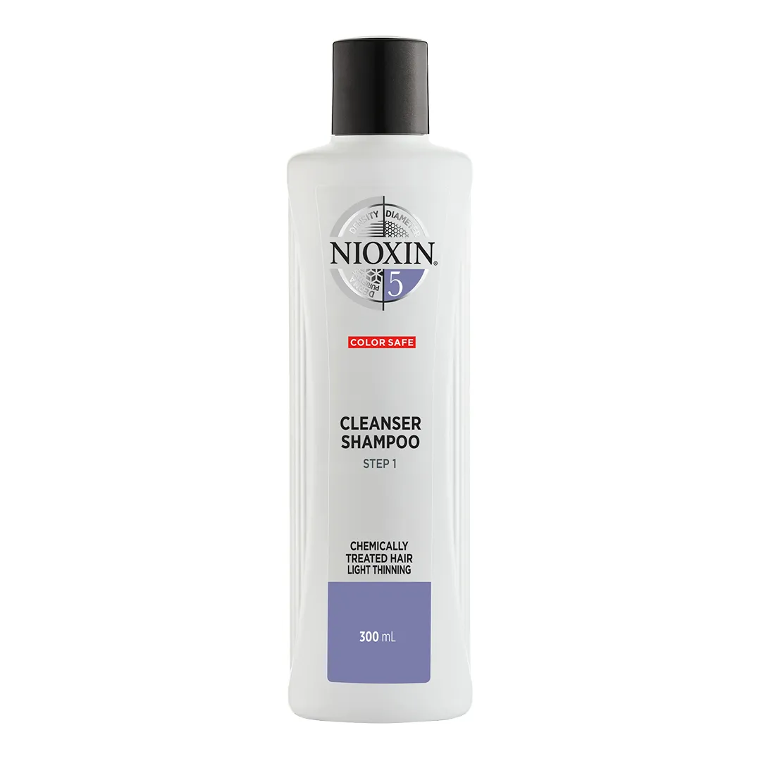 Nioxin System 5 szampon oczyszczający do włosów po zabiegach chemicznych, 300 ml