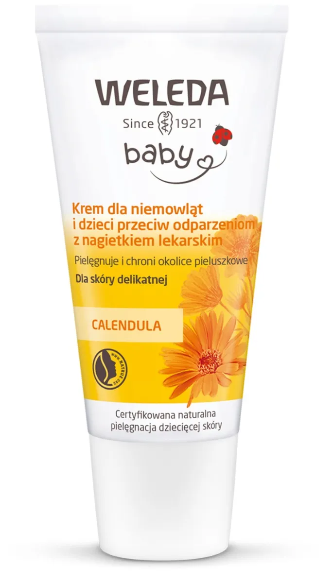 Weleda Baby Calendula krem dla niemowląt i dzieci przeciw odparzeniom, 30 ml