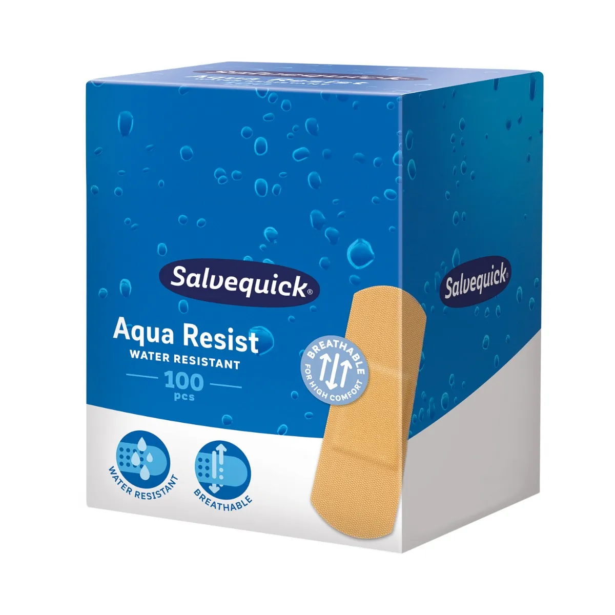 Salvequick Aqua Resist plastry wodoodporne rozmiar S, 100 sztuk