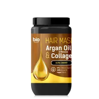 BIO Naturell energetyzująca maska do włosów z marokańskim olejem arganowym i kolagenem, 946 ml