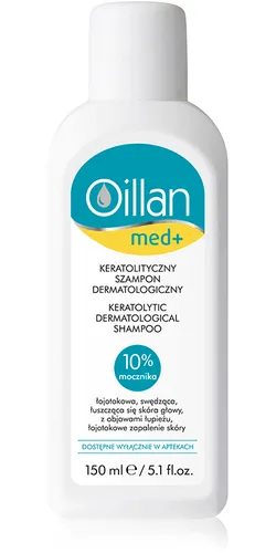 Oillan Med+, keratolityczny szampon dermatologiczny, 150 ml