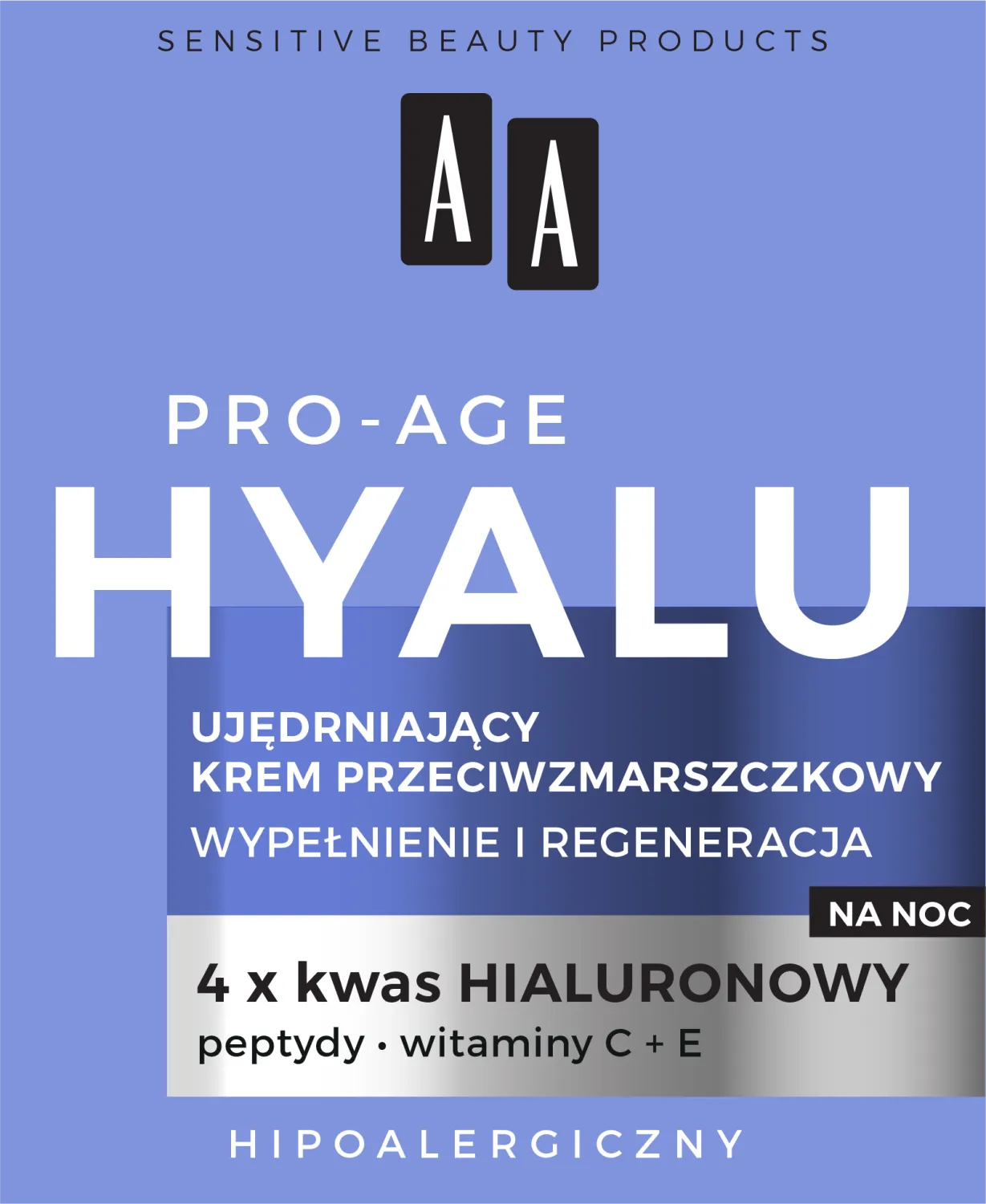 AA Pro-Age Hyalu ujędrniający krem przeciwzmarszczkowy do twarzy na noc, 50 ml