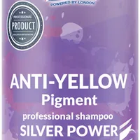 RONNEY Silver Power Anti-Yellow Pigment szampon do włosów blond, rozjaśnianych i siwych, 1000 ml