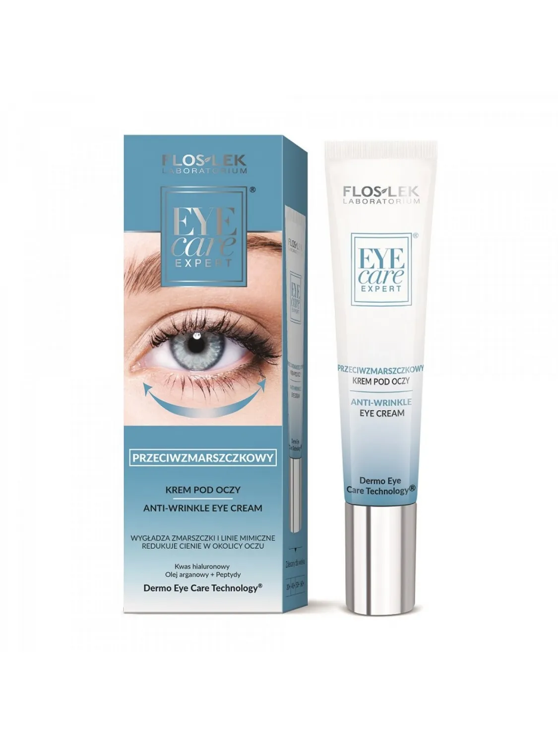 Flos-Lek Eye Care Expert, przeciwzmarszczkowy krem pod oczy, 15 ml