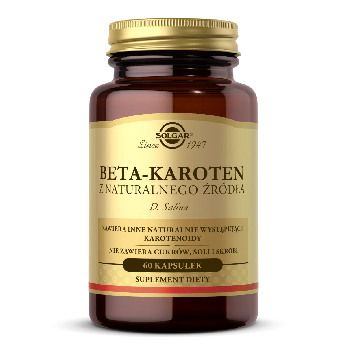 Solgar Naturalny Beta Karoten, suplement diety, 60 kapsułek