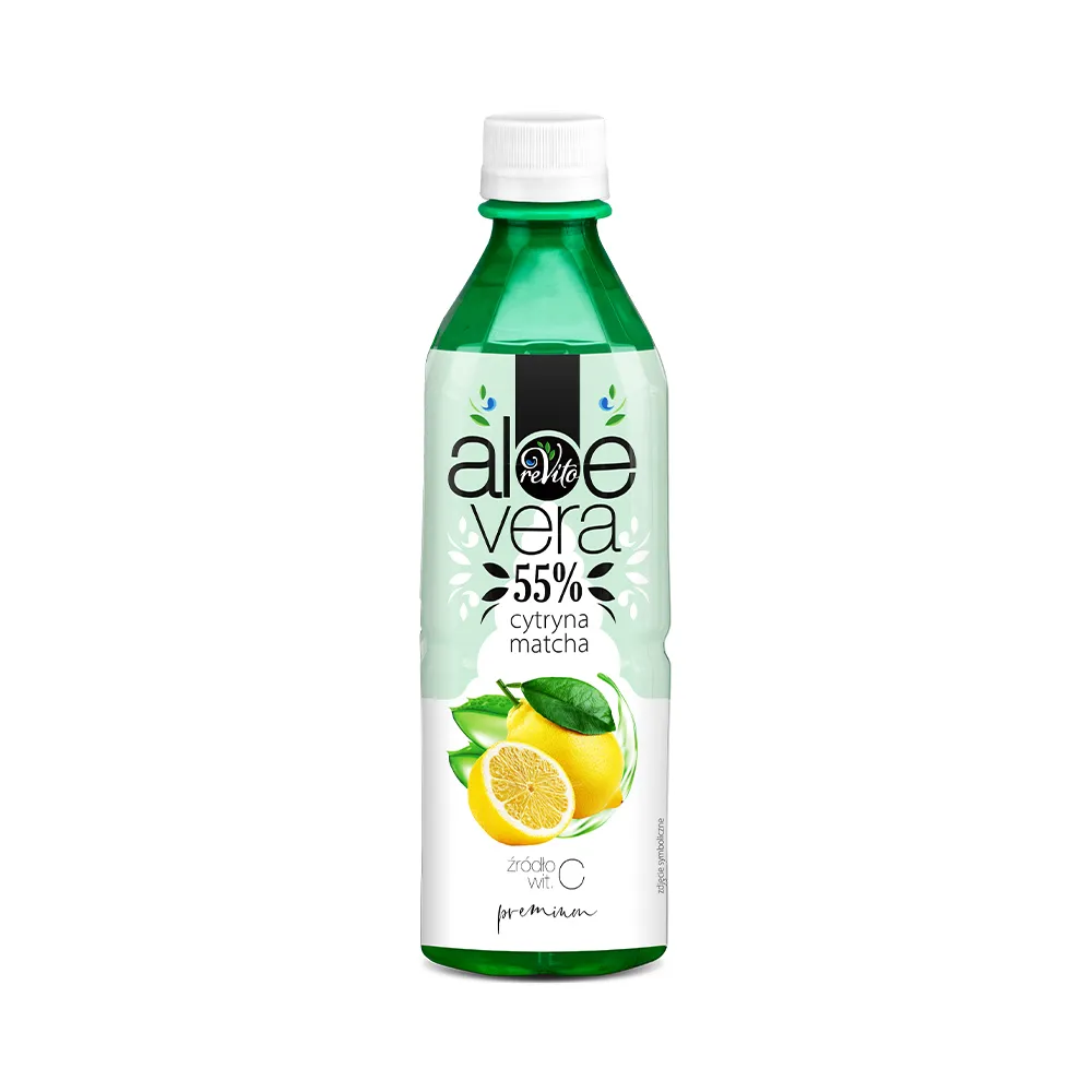 ReVito Aloe Vera napój aloesowy, cytryna matcha, 500 ml