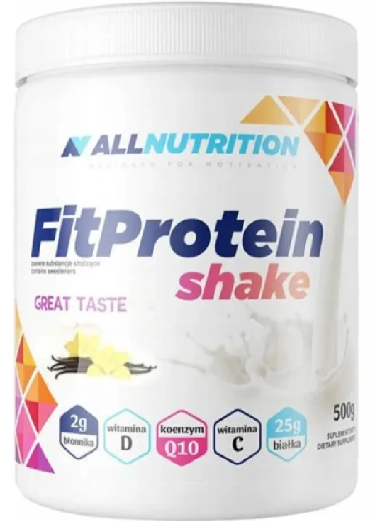 ALLNUTRITION FitProtein Shake odżywka białkowa Vanilla, 500 g