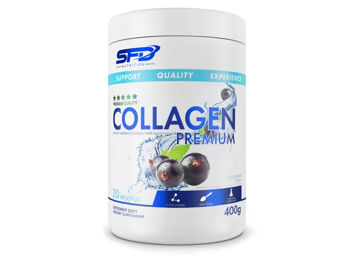 SFD Collagen Premium czarna porzeczka, 400 g