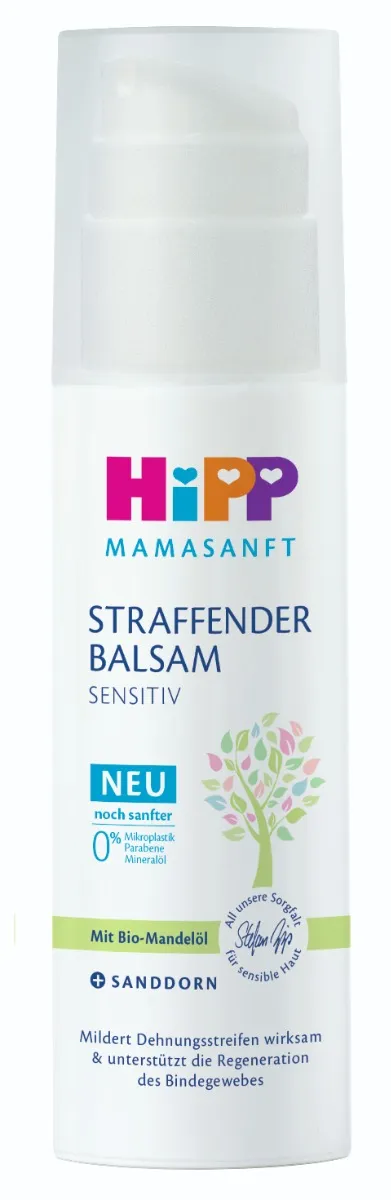HiPP Mamasanft Sensitive balsam przeciwko rozstępom dla kobiet w ciąży, 150 ml 