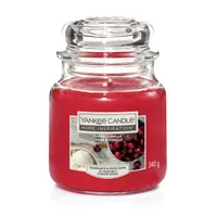 Yankee Candle Home Inspiration świeca zapachowa w szklanym słoiku Cherry Vanilla, 340 g