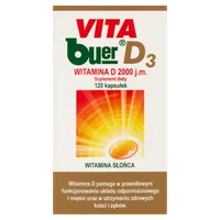 Vita Buer D3, witamina D 2000 j.m. suplement diety, 120 kapsułek