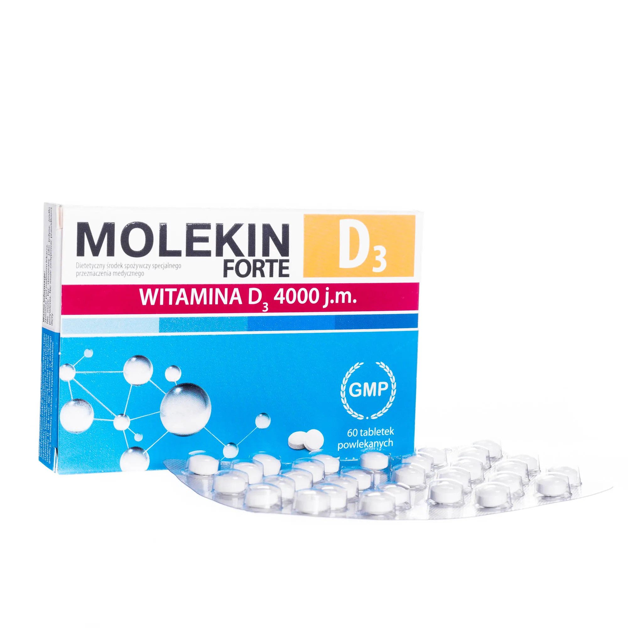 Molekin D3 Forte, 60 tabletek powlekanych