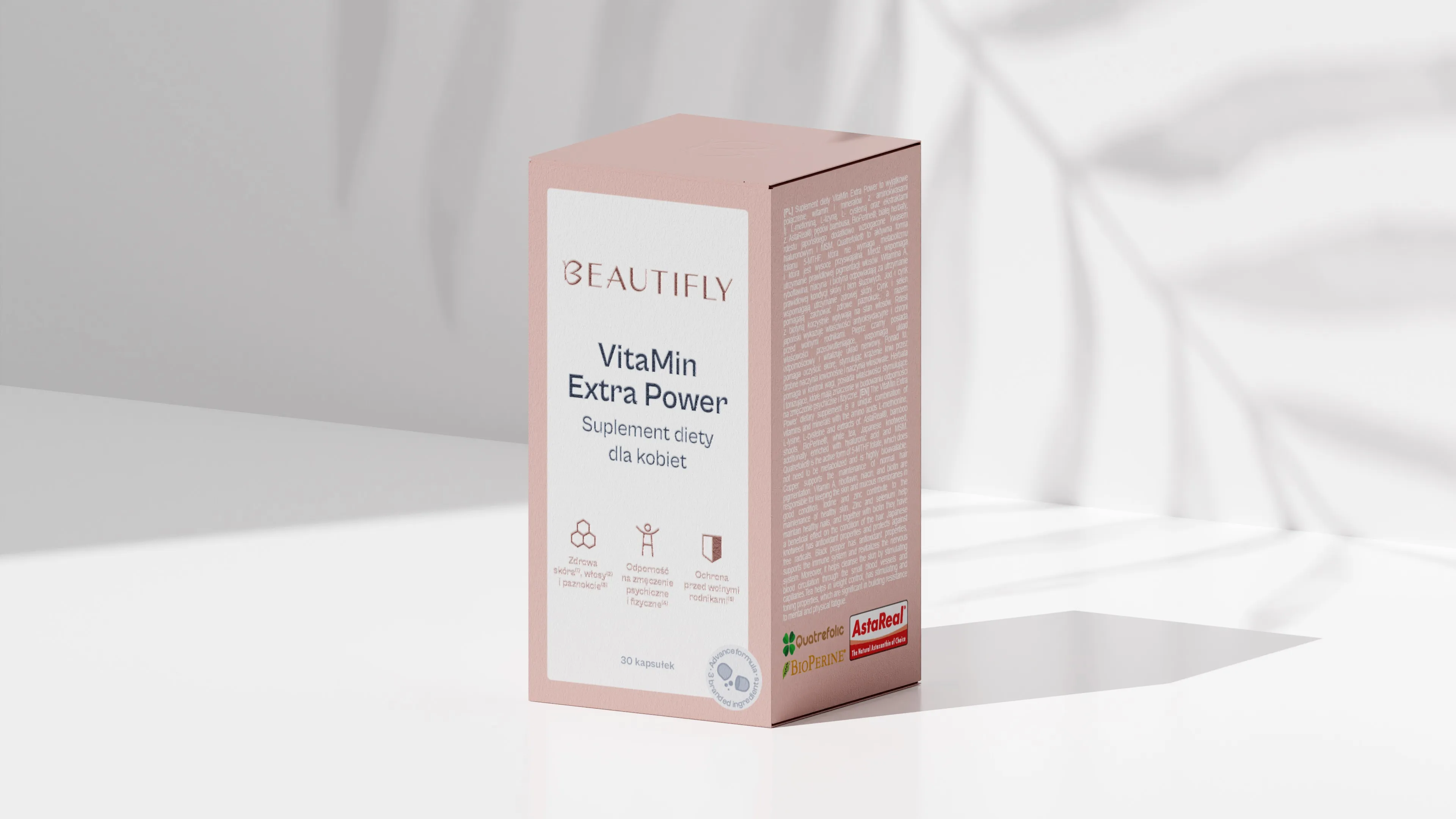 Beautifly VitaMin Extra Power dla kobiet, 30 kapsułek 