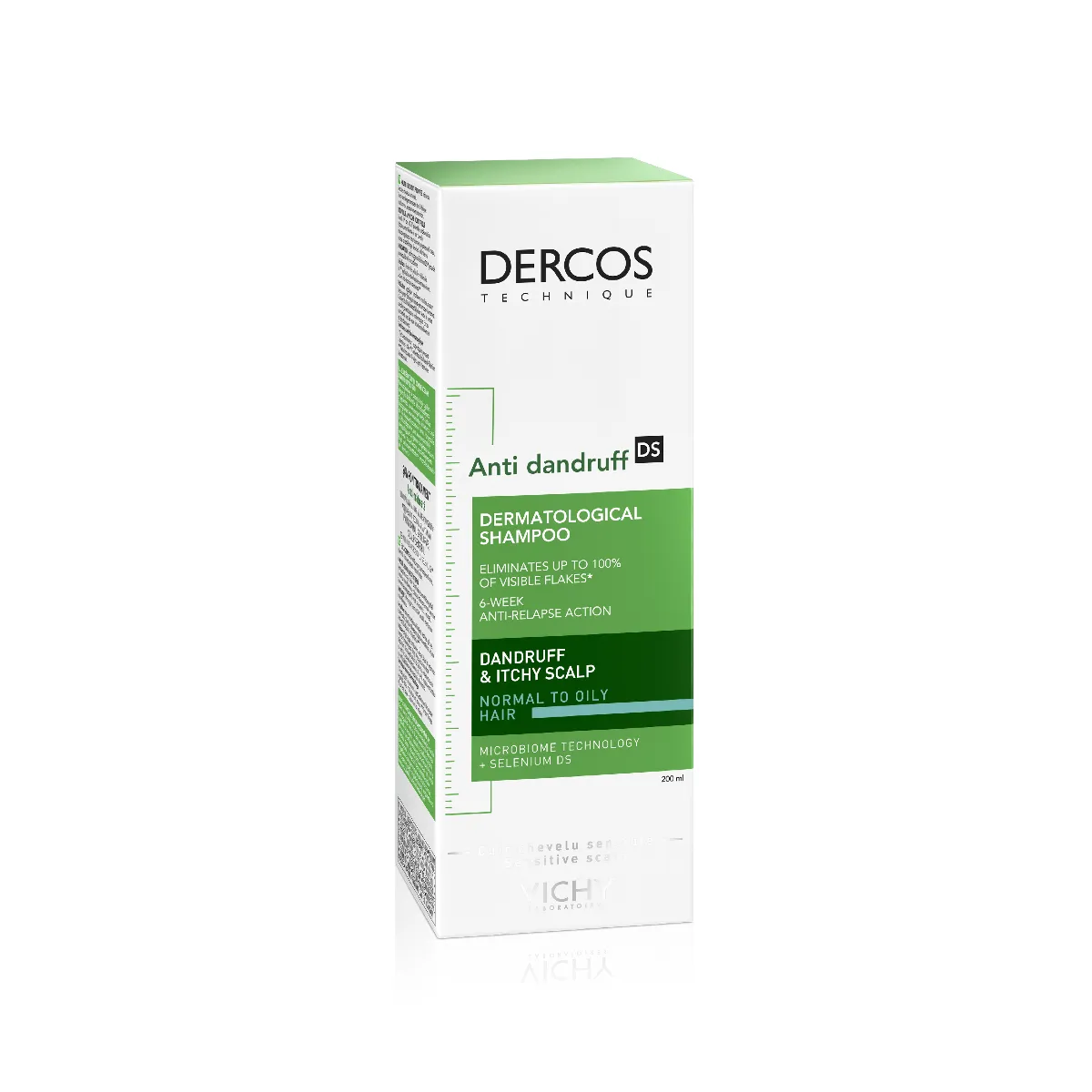 Vichy Dercos szampon p/łupieżowy wł. tłuste, 200 ml 
