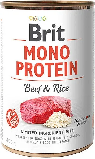 Brit Mono Protein Adult Beef&Rice Mokra karma z wołowiną i ryżem dla psa, 400 g