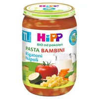 HiPP BIO od pokoleń obiadek Pasta Bambini Rigatoni Napoli po 11. miesiącu, 220 g