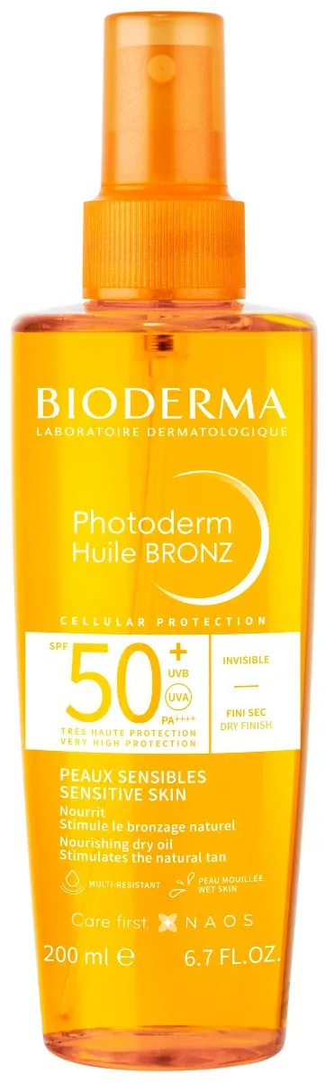 Photoderm Huile Bronz, suchy olejek SPF 50+, 200 ml