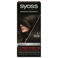 Syoss Permanent Coloration Farba do włosów trwale koloryzująca nr 3-1 Ciemny brąz, 115 ml